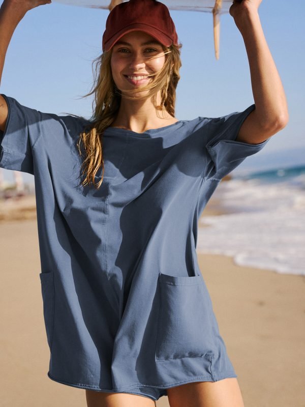 Backless loose casual shorts